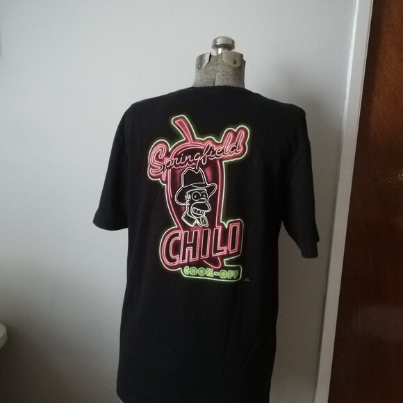 Homer Simpson Springfield Chili Cook Off T-Shirt - L - Picture 4 of 6
